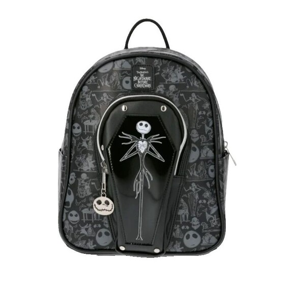 Disney Nightmare Before Christmas Coffin Jack Skellington Mini Backpack  NWT - Picture 1 of 4
